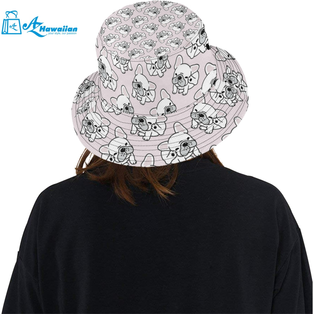 Cute french bulldog pattern Unisex Bucket Hat