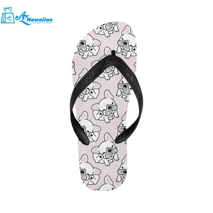 Cute french bulldog pattern Unisex Flip Flops