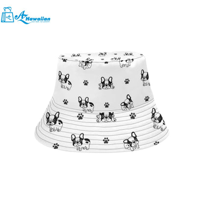 Cute french bulldog paw pattern Unisex Bucket Hat