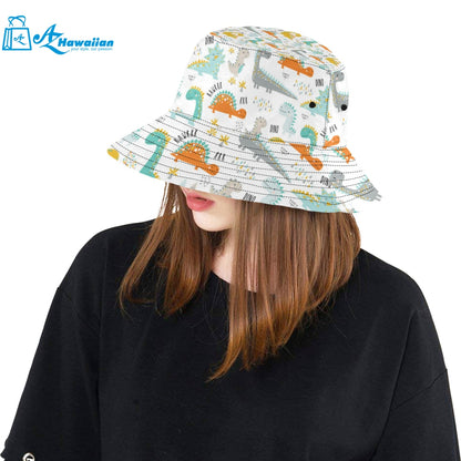 Cute funny kids dinosaurs pattern Unisex Bucket Hat