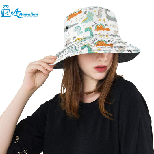 Cute funny kids dinosaurs pattern Unisex Bucket Hat