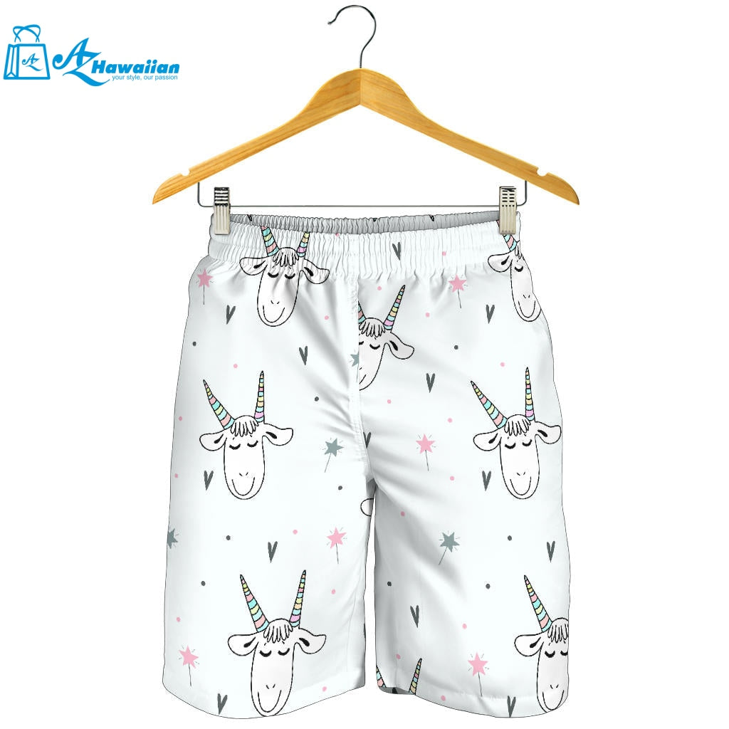 Cute Goat Design Pattern Men Shorts