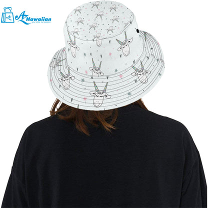 Cute goat design pattern Unisex Bucket Hat