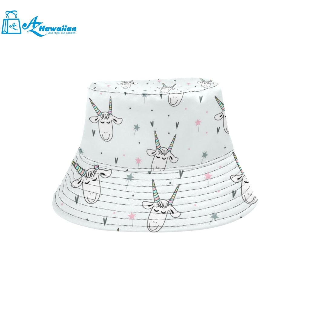 Cute goat design pattern Unisex Bucket Hat