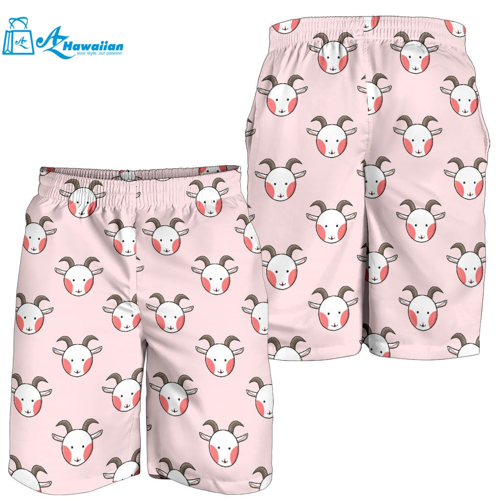 Cute Goat Pattern Men Shorts