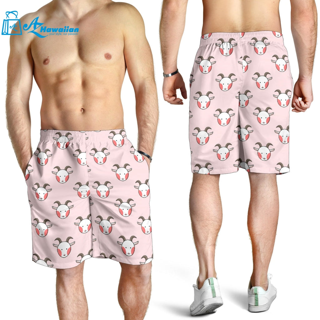 Cute Goat Pattern Men Shorts