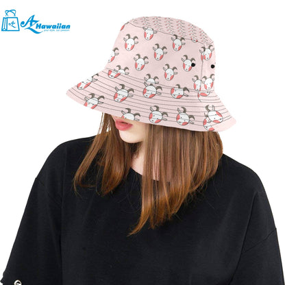 Cute goat pattern Unisex Bucket Hat