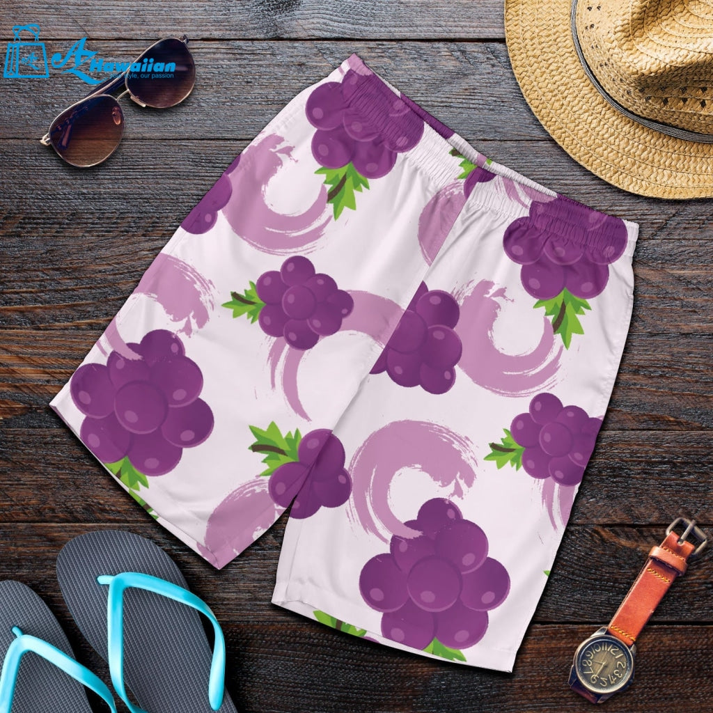 Cute Grape Pattern Men Shorts