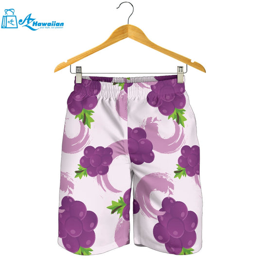 Cute Grape Pattern Men Shorts