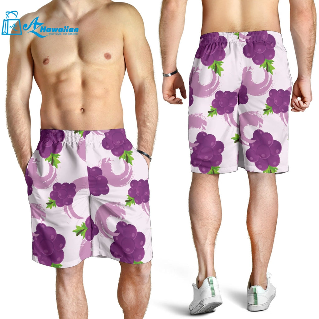 Cute Grape Pattern Men Shorts