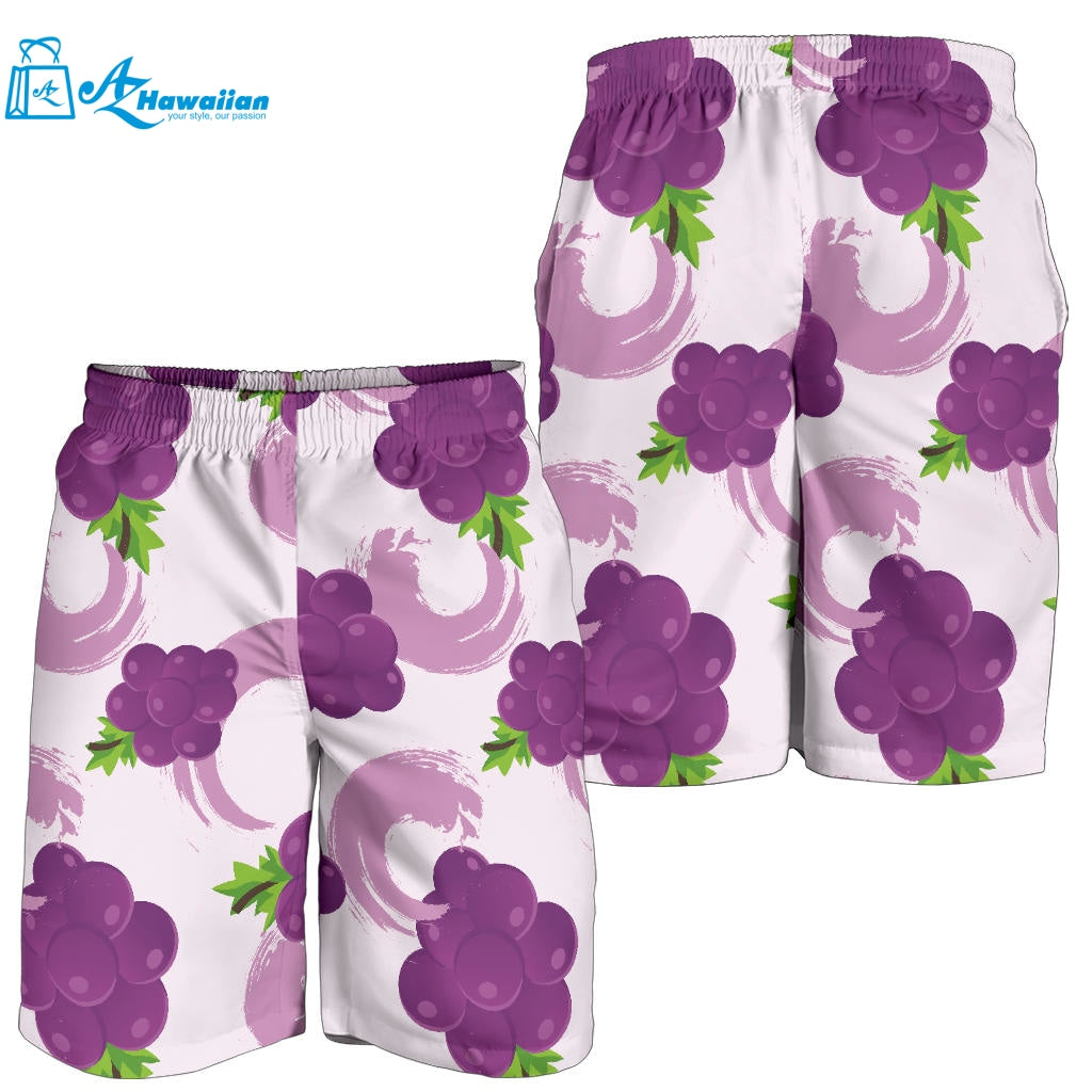 Cute Grape Pattern Men Shorts