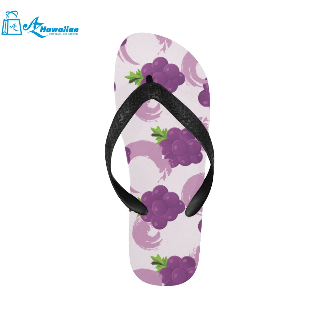 Cute Grape pattern Unisex Flip Flops