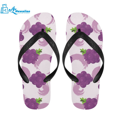 Cute Grape pattern Unisex Flip Flops