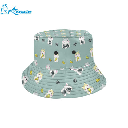 Cute hamster cheese pattern Unisex Bucket Hat