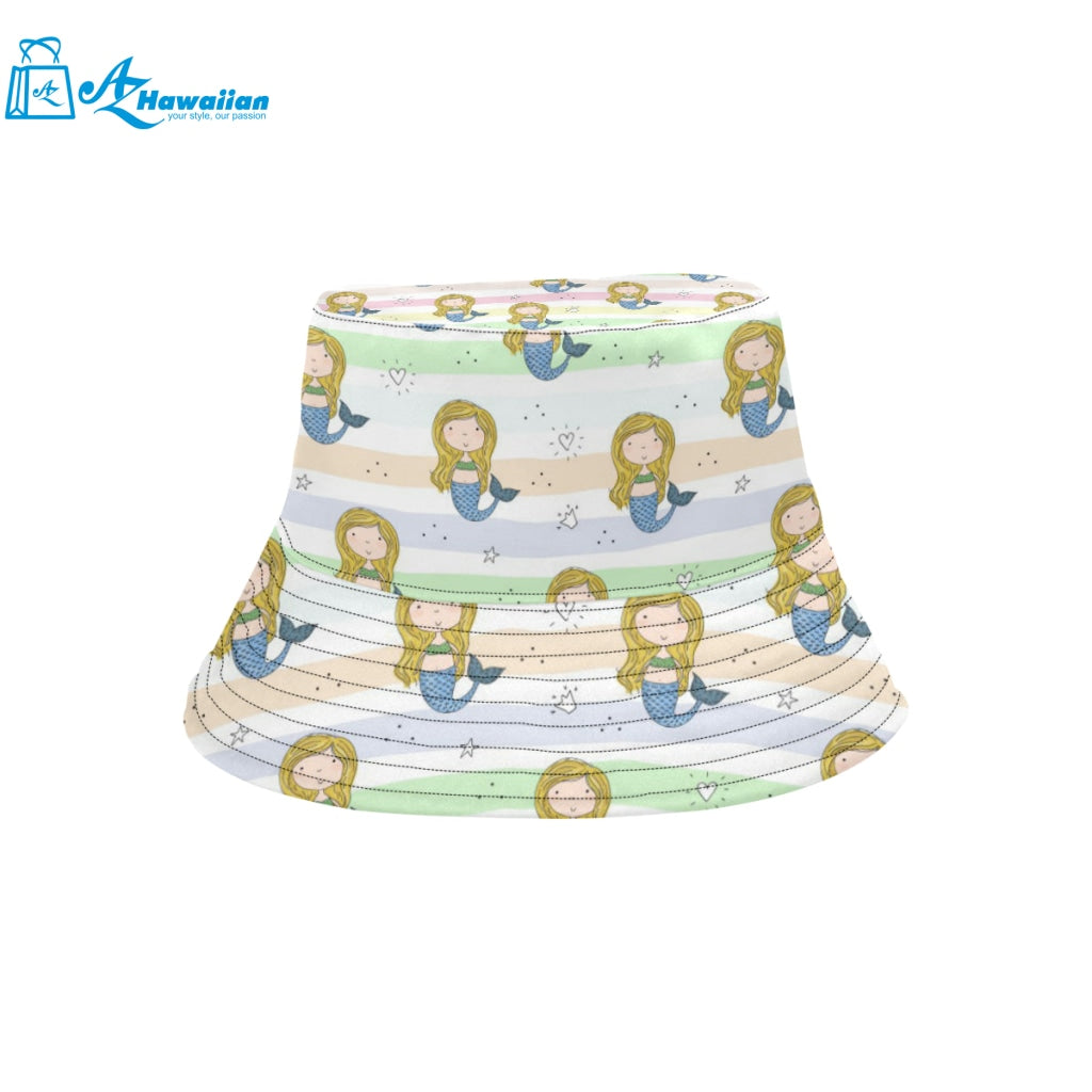 Cute hand drawn mermaid Unisex Bucket Hat