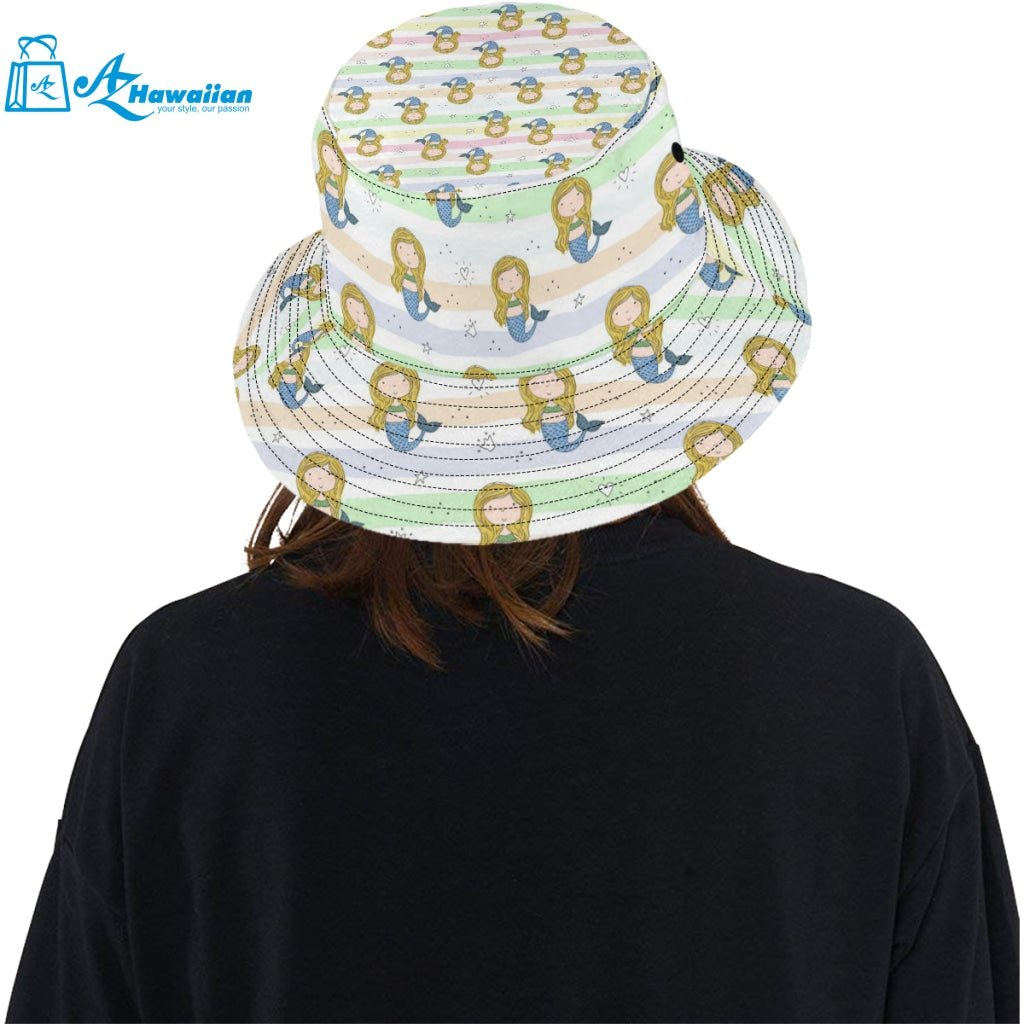 Cute hand drawn mermaid Unisex Bucket Hat