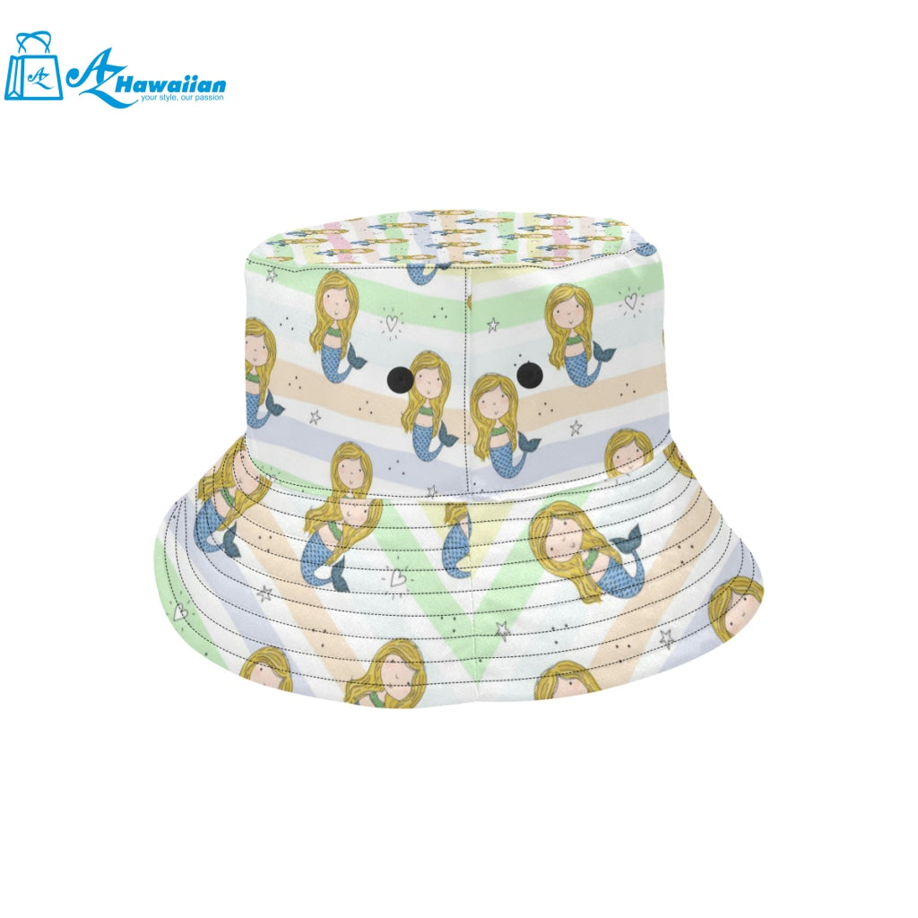 Cute hand drawn mermaid Unisex Bucket Hat