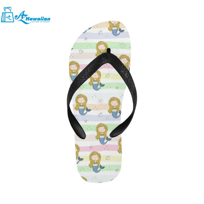 Cute hand drawn mermaid Unisex Flip Flops