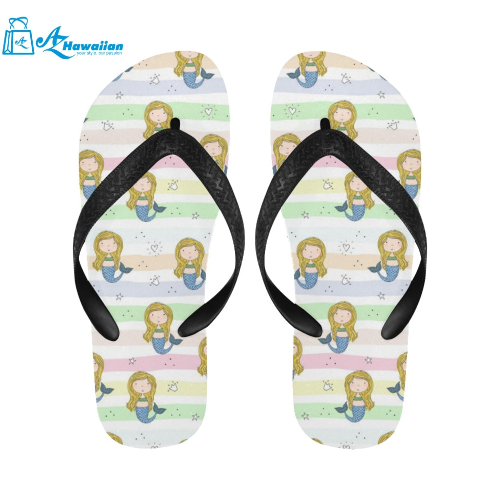 Cute hand drawn mermaid Unisex Flip Flops