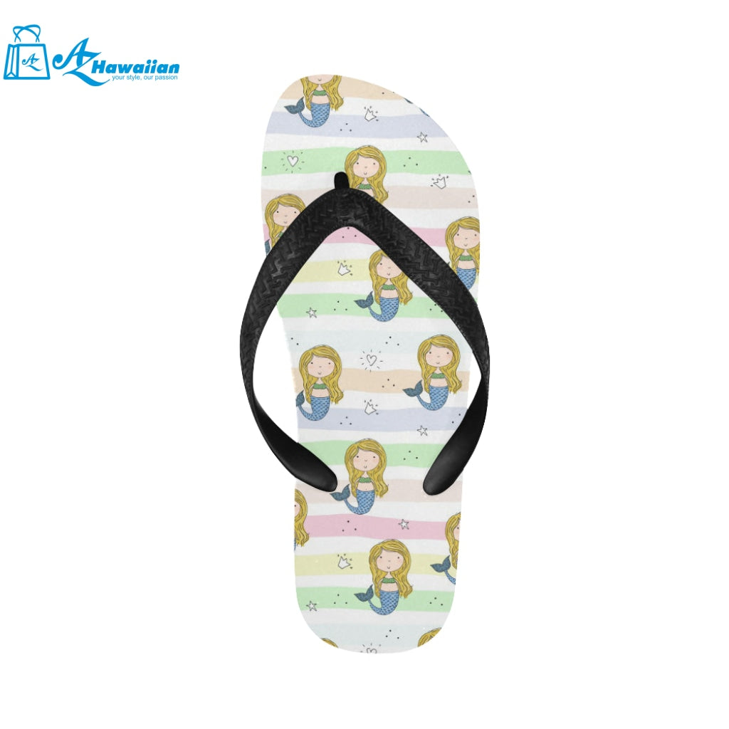 Cute hand drawn mermaid Unisex Flip Flops