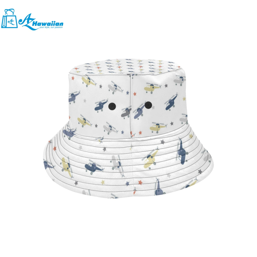 Cute helicopter star pattern Unisex Bucket Hat