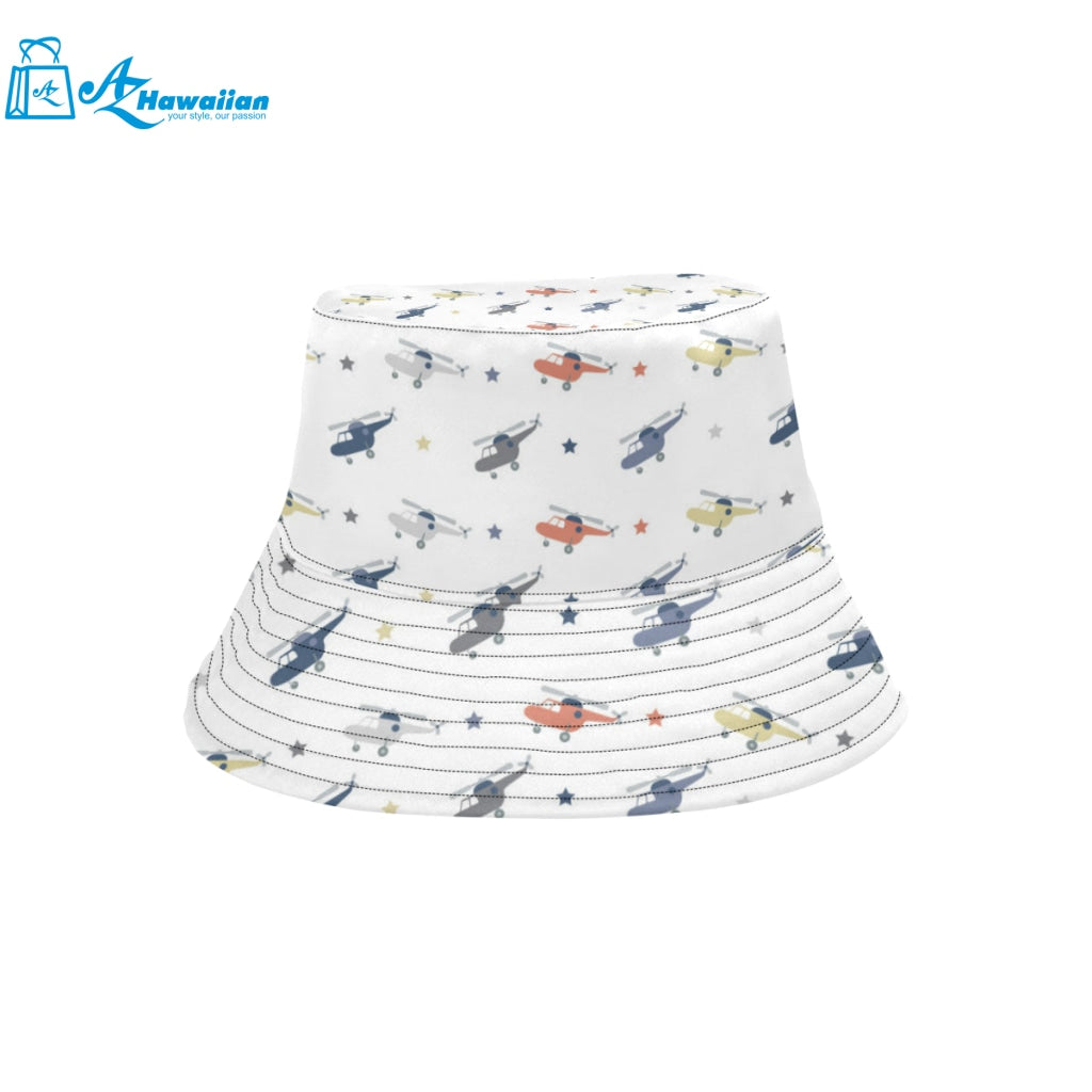 Cute helicopter star pattern Unisex Bucket Hat