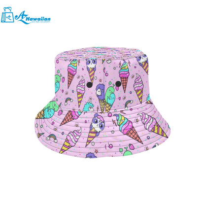 Cute ice cream cone animal pattern Unisex Bucket Hat