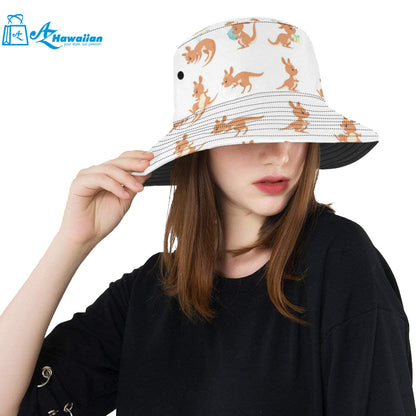 Cute Kangaroo pattern Unisex Bucket Hat