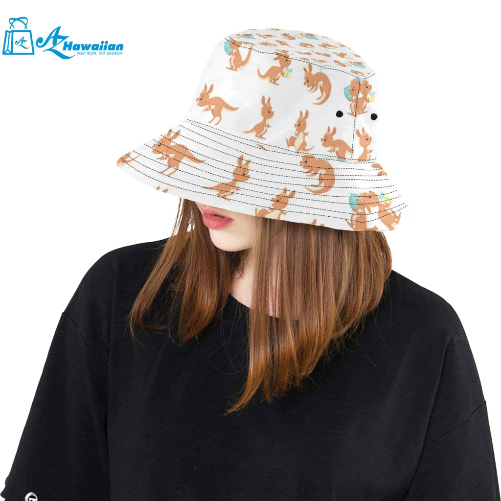 Cute Kangaroo pattern Unisex Bucket Hat