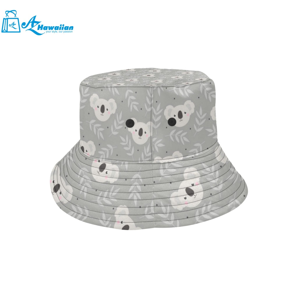 Cute koala leaves pattern Unisex Bucket Hat