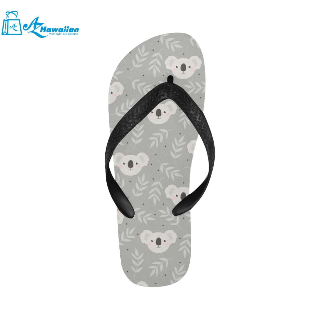 Cute koala leaves pattern Unisex Flip Flops