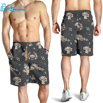 Cute Koala Pattern Men Shorts