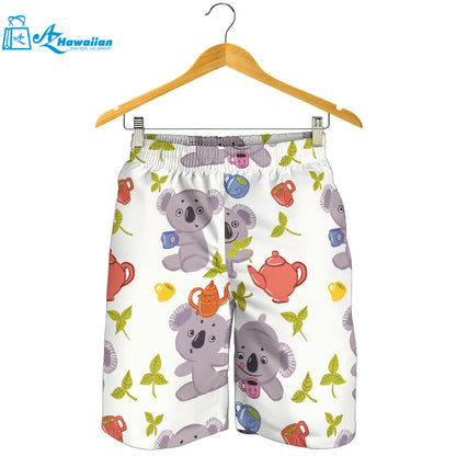 Cute Koalas Teapots Tea Men Shorts