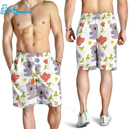 Cute Koalas Teapots Tea Men Shorts