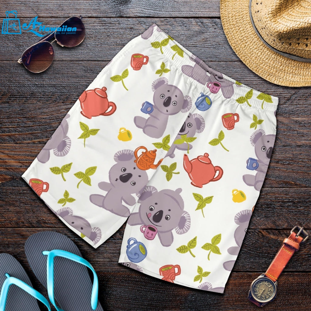 Cute Koalas Teapots Tea Men Shorts