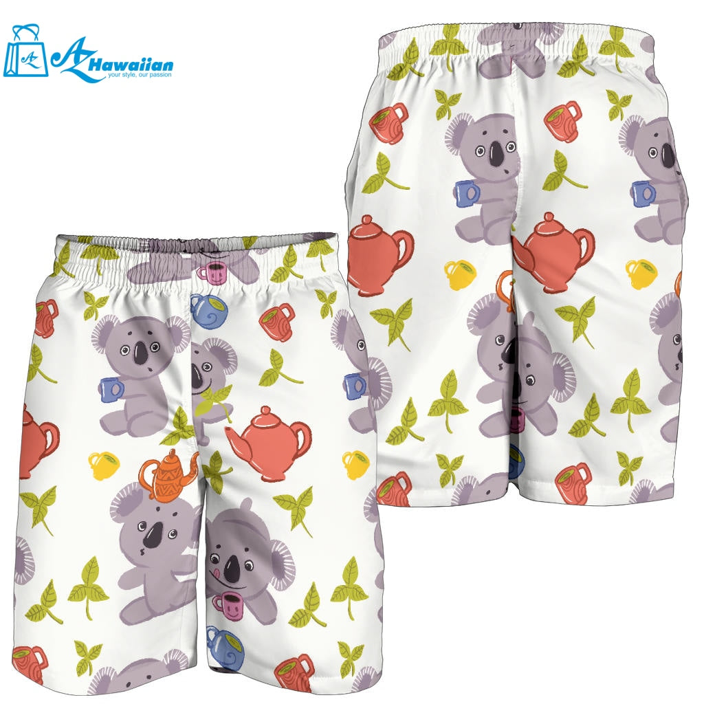 Cute Koalas Teapots Tea Men Shorts