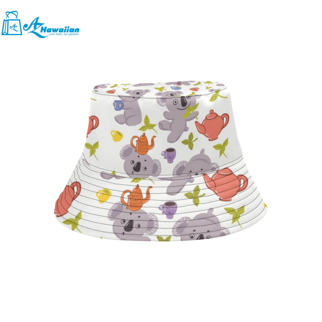 Cute koalas teapots tea Unisex Bucket Hat