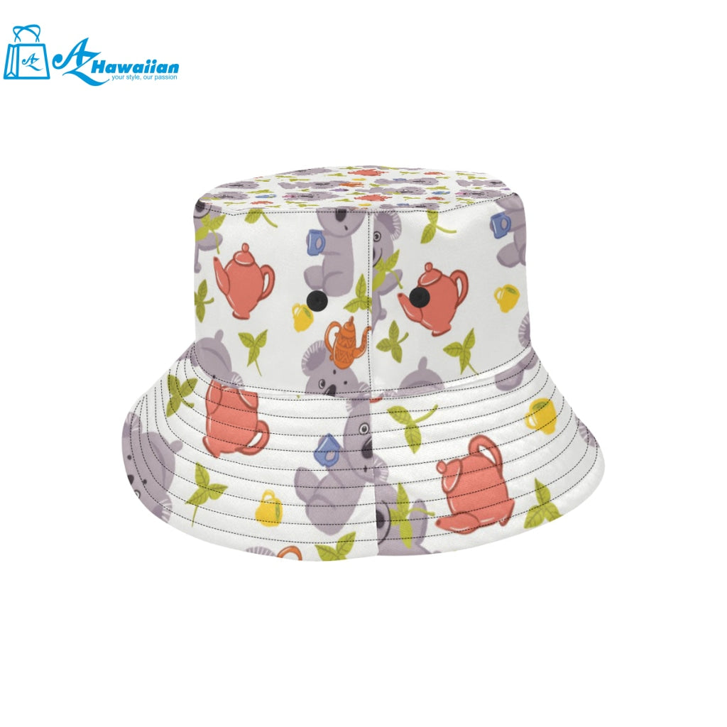 Cute koalas teapots tea Unisex Bucket Hat