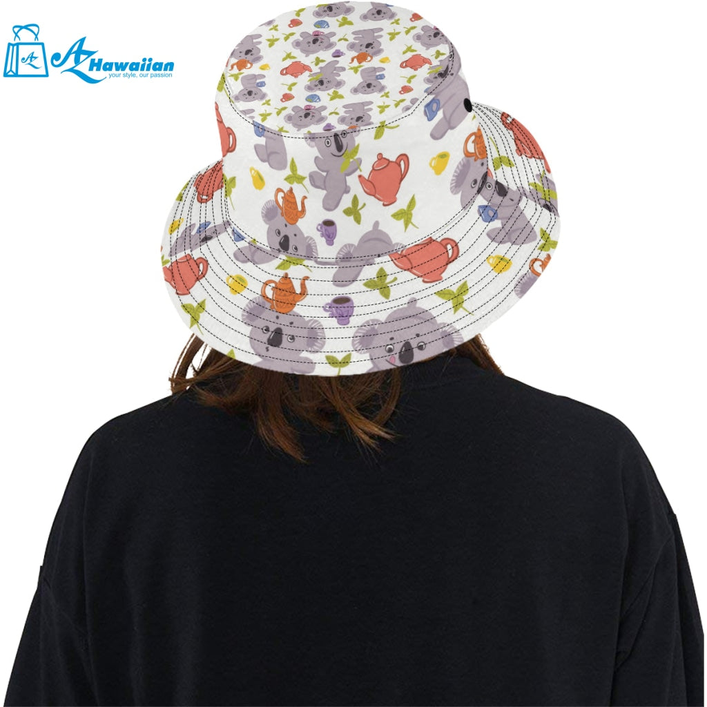 Cute koalas teapots tea Unisex Bucket Hat