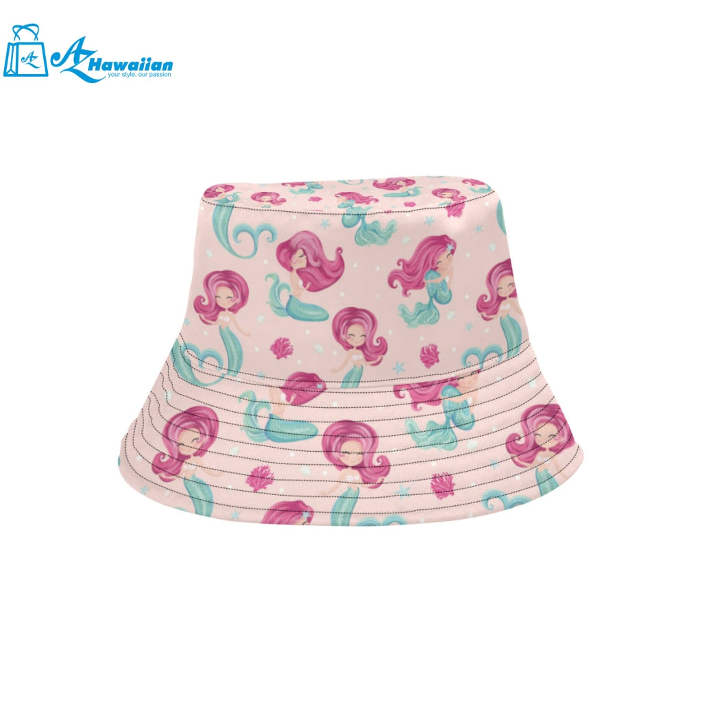 Cute little mermaid pattern Unisex Bucket Hat