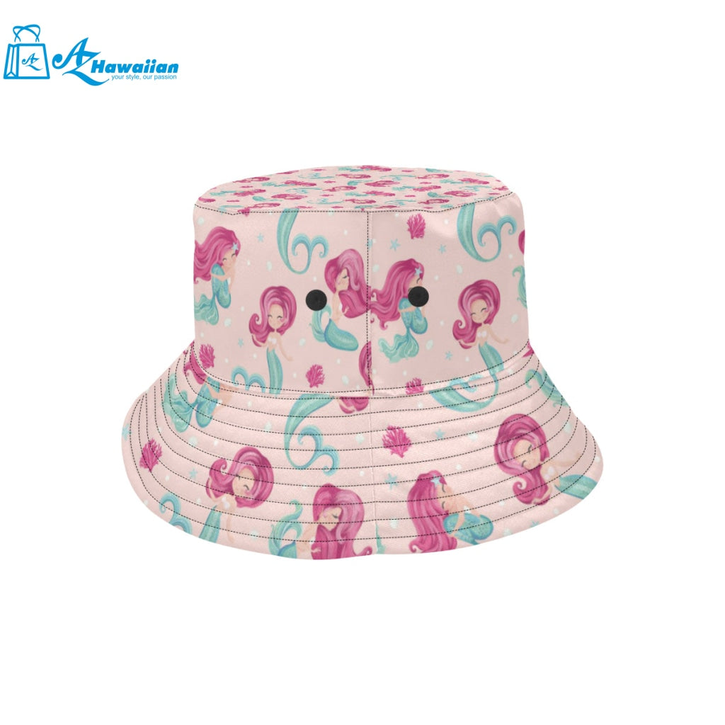 Cute little mermaid pattern Unisex Bucket Hat