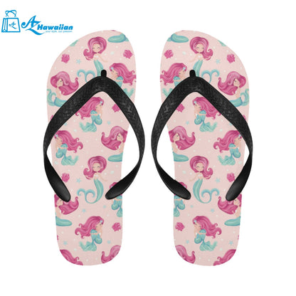 Cute little mermaid pattern Unisex Flip Flops