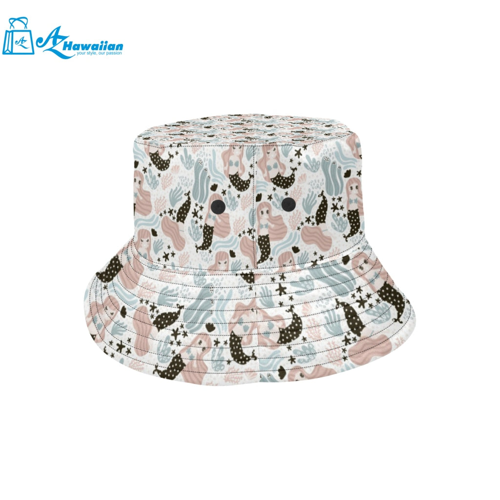 cute mermaid pattern Unisex Bucket Hat