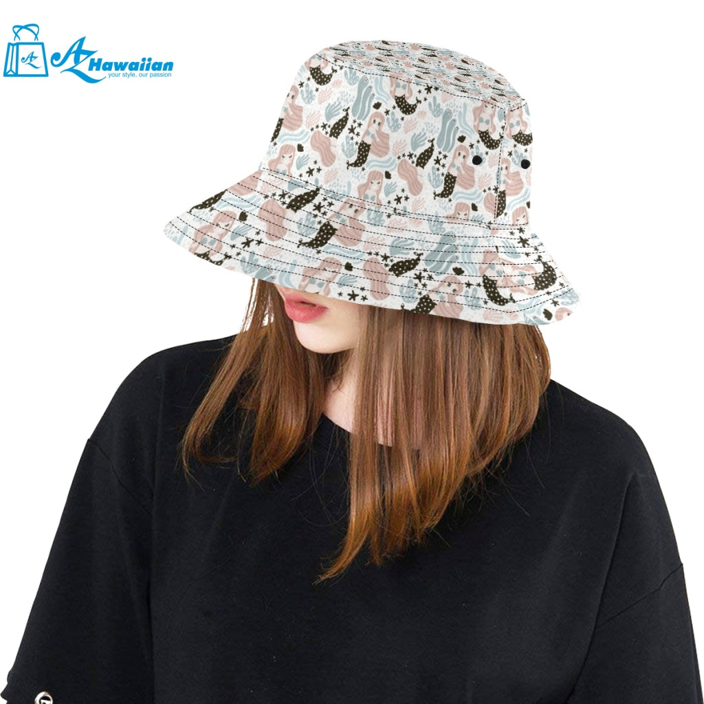 cute mermaid pattern Unisex Bucket Hat