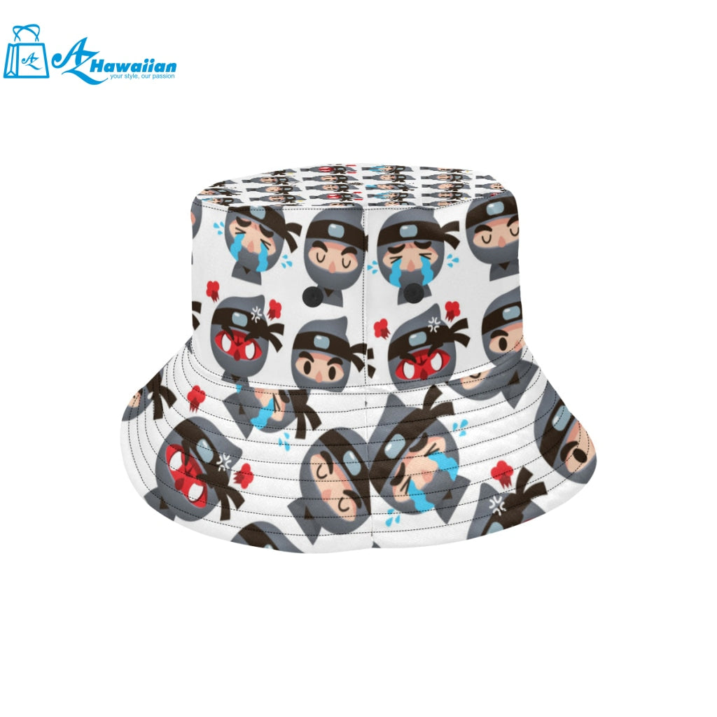 Cute ninja design pattern Unisex Bucket Hat