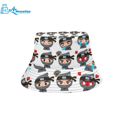 Cute ninja design pattern Unisex Bucket Hat