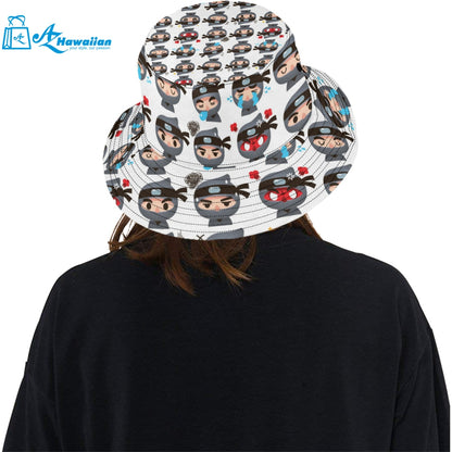 Cute ninja design pattern Unisex Bucket Hat