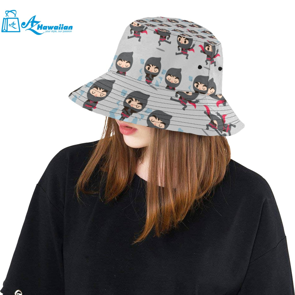 Cute ninja pattern Unisex Bucket Hat