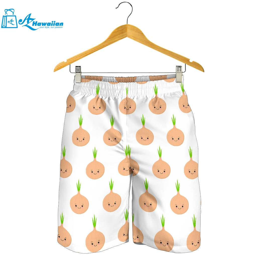 Cute Onions Smiling Faces Men Shorts