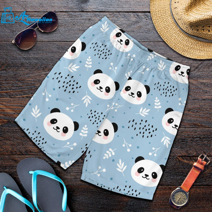 Cute Panda Pattern Men Shorts